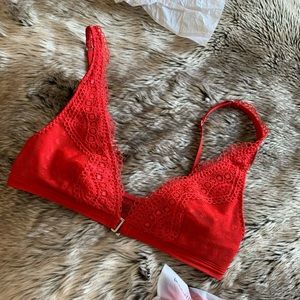Red bralette